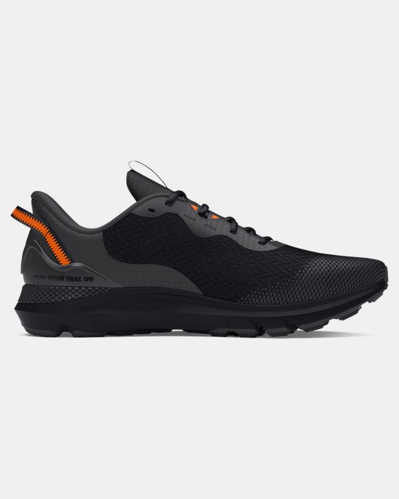 Unisex UA Sonic Trail Running Shoes in Black image number 6